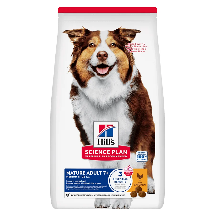 Unique Hill x27 s Science Plan Mature Adult Medium Breed Dry Dog Food Chicken 2.5kg Proven