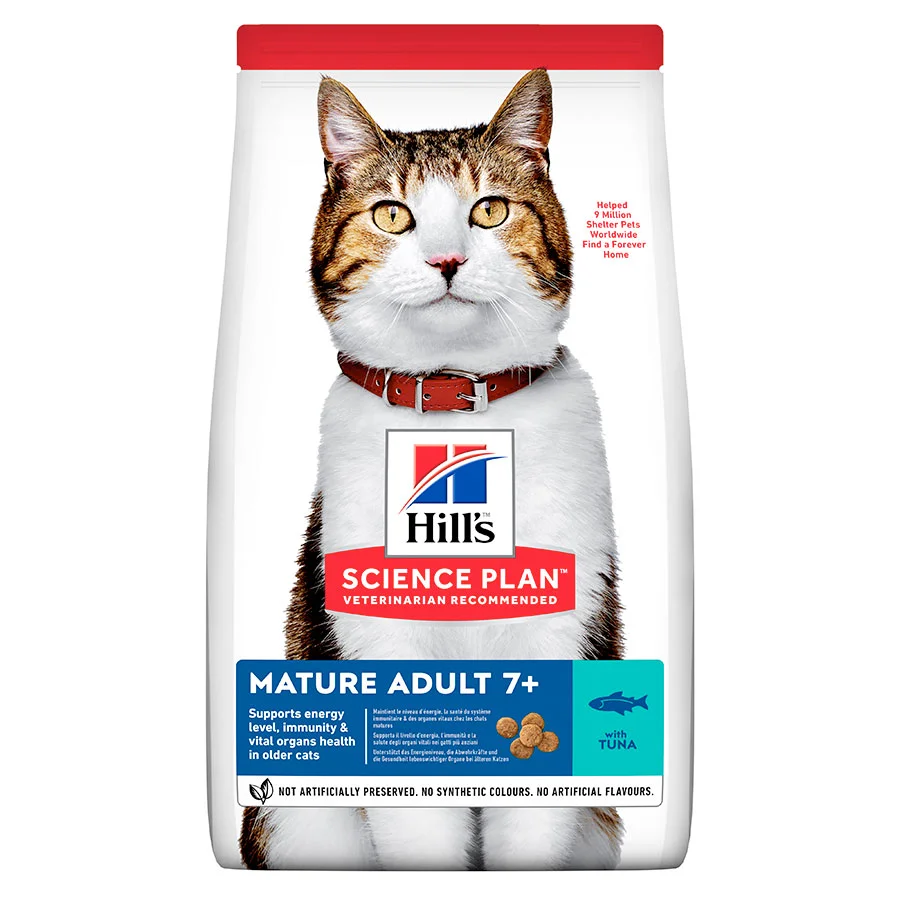 Practical Hill x27 s Science Plan Mature Adult Dry Cat Food Tuna 10kg Artisan