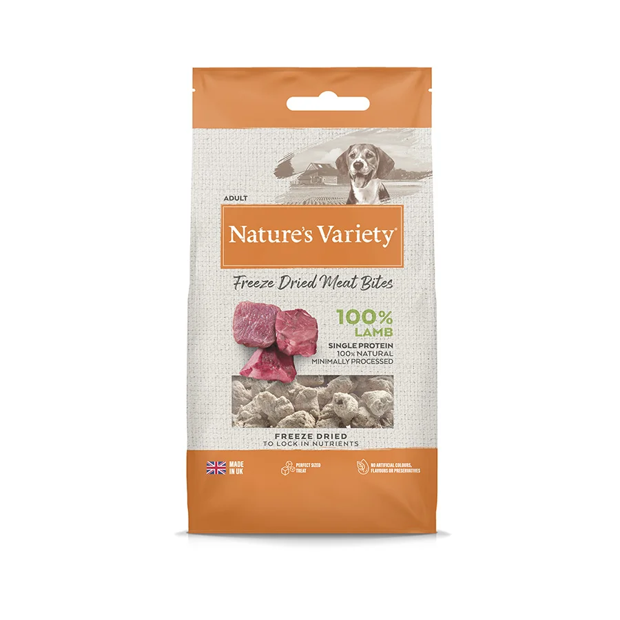 Sustainable Natures Variety Adult Dog ze Dried Food Topper Treat Lamb 20g Detailed