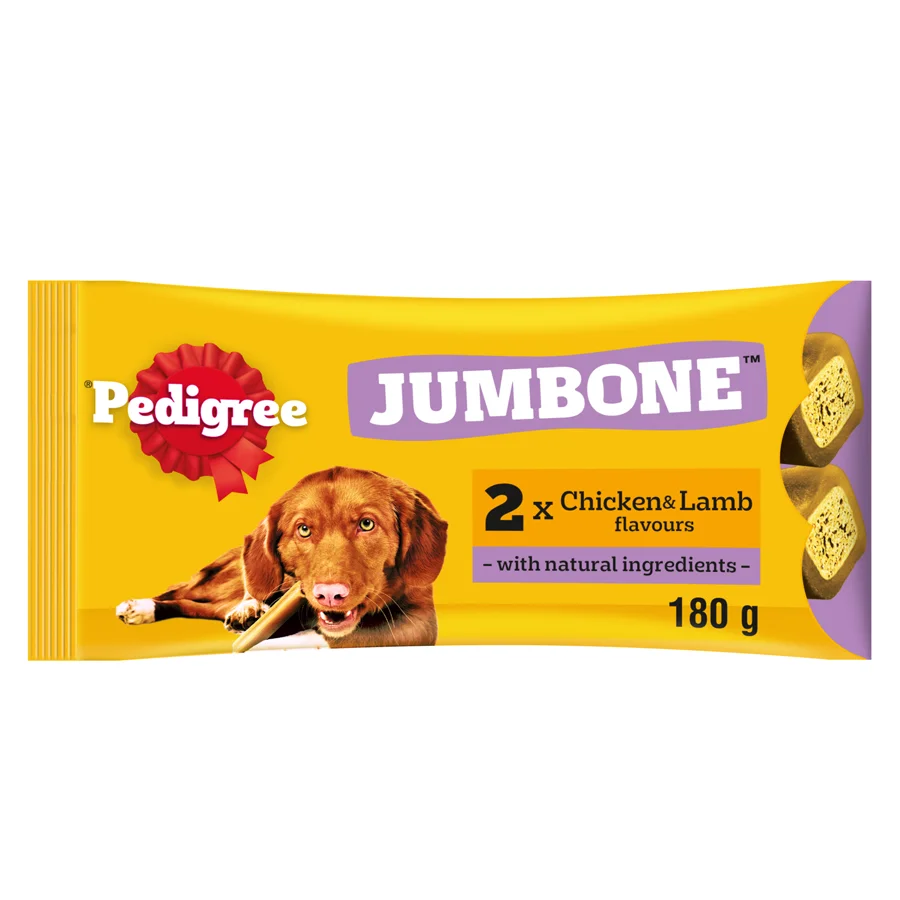 Outstanding Pedigree Jumbone Medium Adult Dog Treat Chicken Lamb 2 Pack Next-Generation