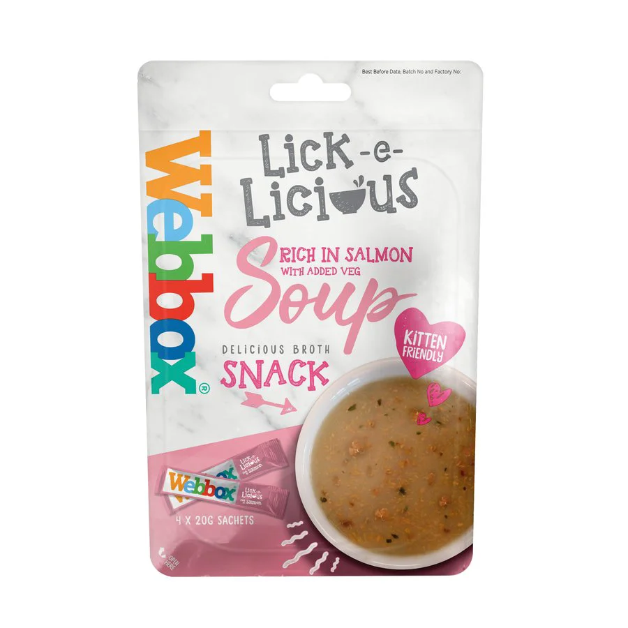 Comfortable Webbox Lick-e-Licious Cat Treats Salmon 80g Versatile