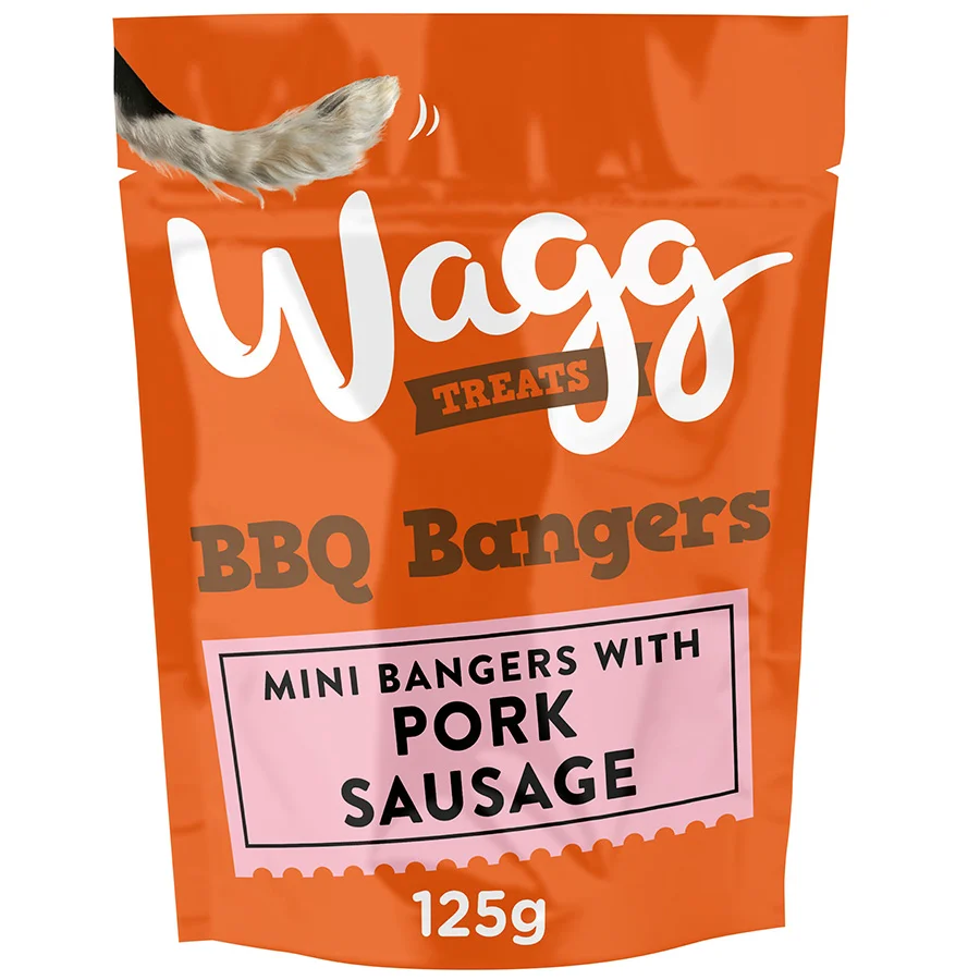 Consistent Wagg BBQ Bangers Dog Treats 125g Proven
