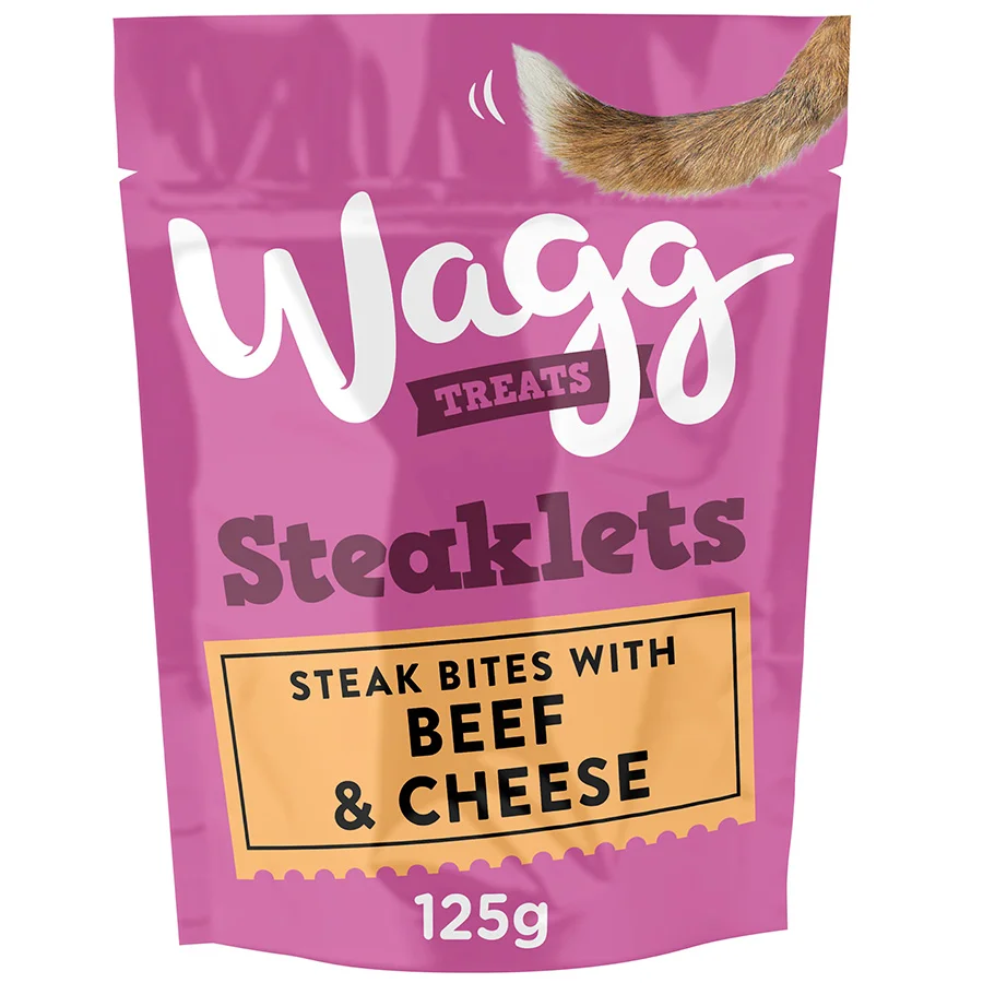 Genuine Wagg Dog Steaklets Treats 125g Stylish
