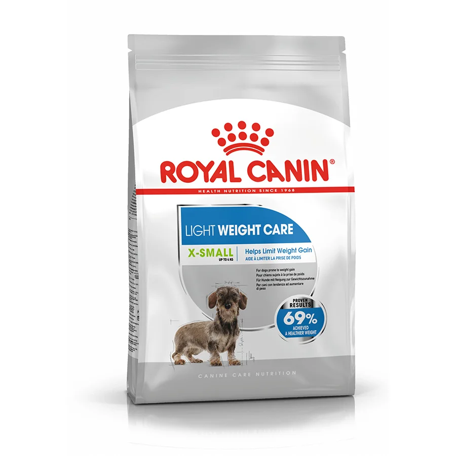 Original Royal Canin X-Small Weight Care Adult Dry Dog Food 1.5kg Excellent