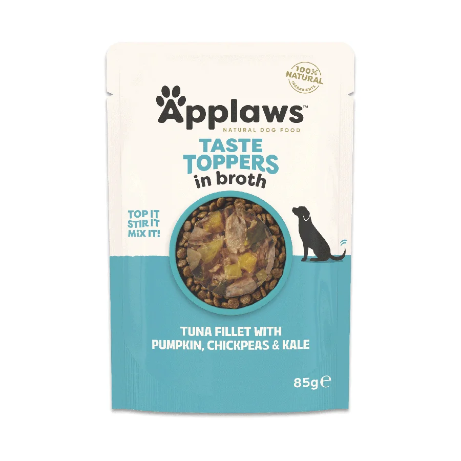 Modern Applaws Taste Toppers Wet Dog Food Tuna Veg In Broth 85g Specialty