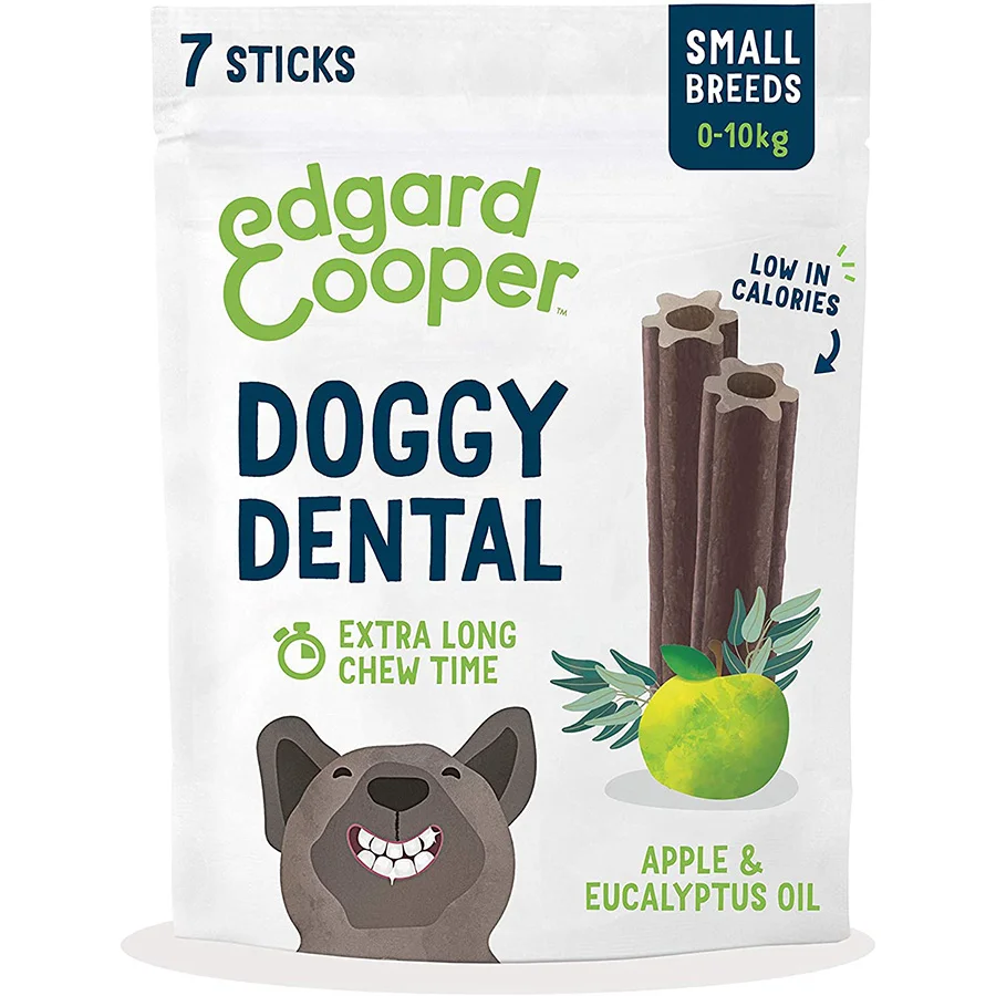 Advanced Edgard Cooper Doggy Dental Sticks Small Breed Apple Eucalyptus 7 Pack 105g Classic