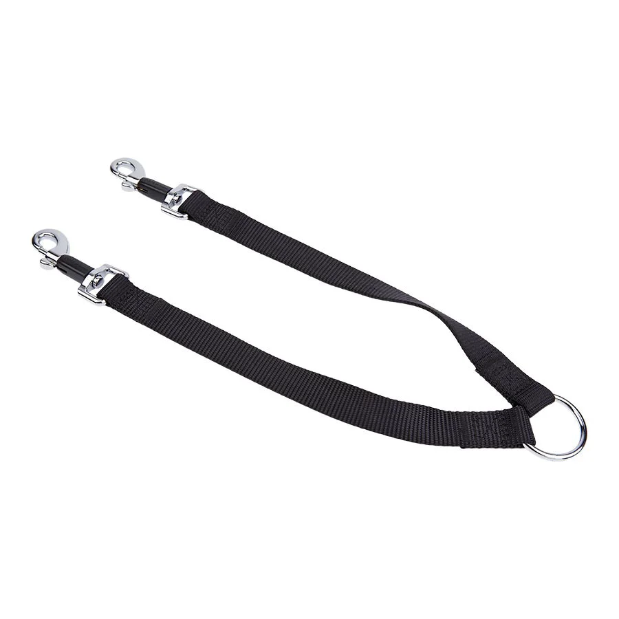 Fast Pets at Home Dual Dog Lead Coupler Black Medium Convenient