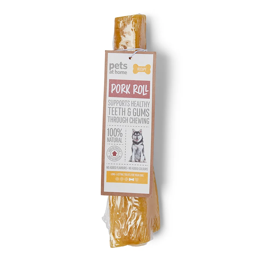 Breathable Pets at Home Natural Pork Roll Dog Treat Modern