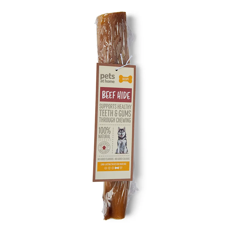 Lightweight Pets at Home Natural Beef Hide Dog Treat Fine Crafted
