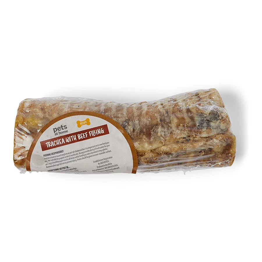 High-Performance Pets at Home Beef Trachea Dog Treat with Beef Filling Small Healthy