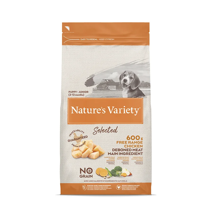Luxury Natures Variety Selected Junior Dry Dog Food Range Chicken Dependable