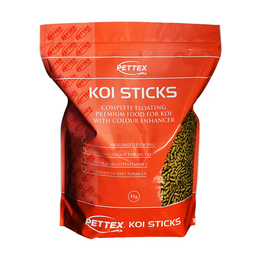 Long-Lasting Pettex Premium Pond Koi Sticks Food 1kg Outstanding