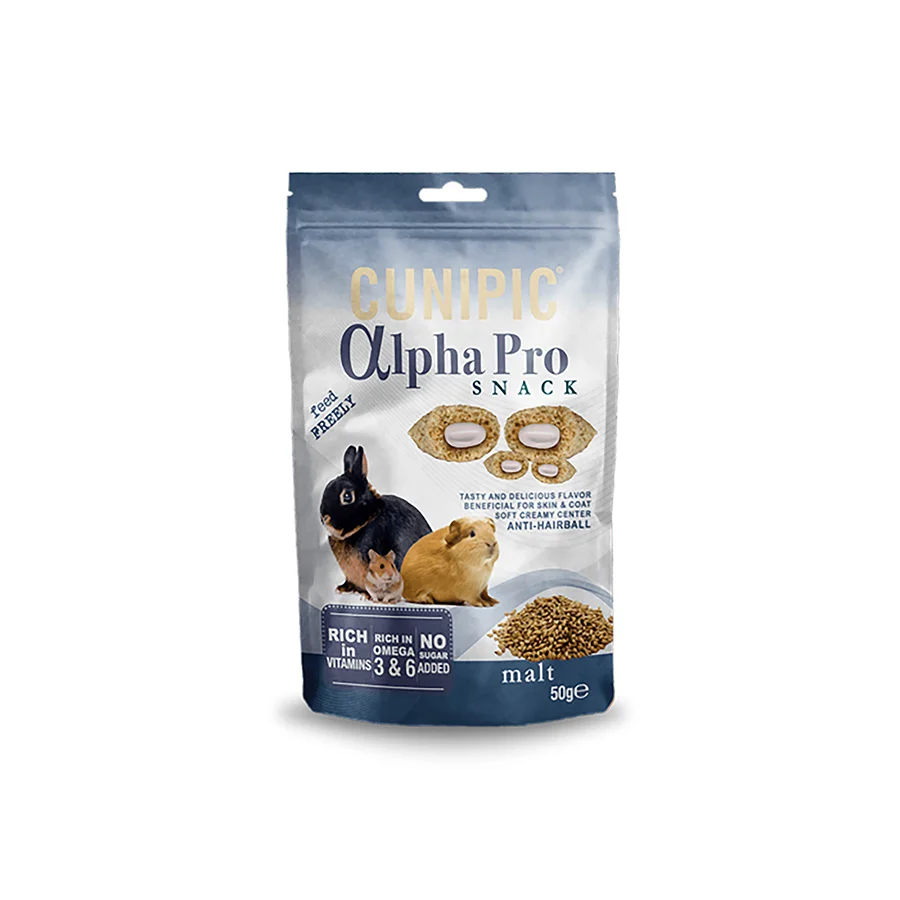 High-Quality Cunipic Alpha Pro Small Animal Malt Treats 50g Genuine