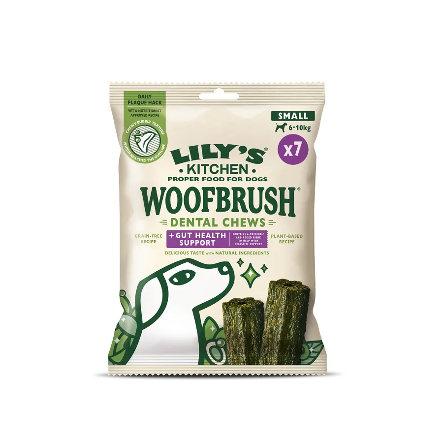 Responsible Lily x27 s Kitchen Woofbrush Daily Dental Gut Health Dog Chews Secure