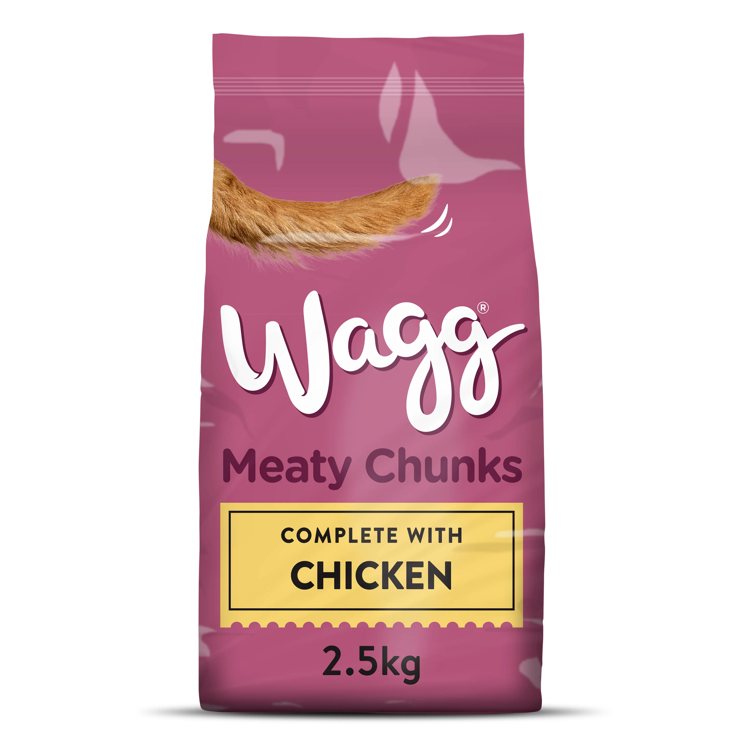 Carefully Designed Wagg Moist Meaty Chunks Dry Dog Food Chicken 2.5kg Fine Crafted