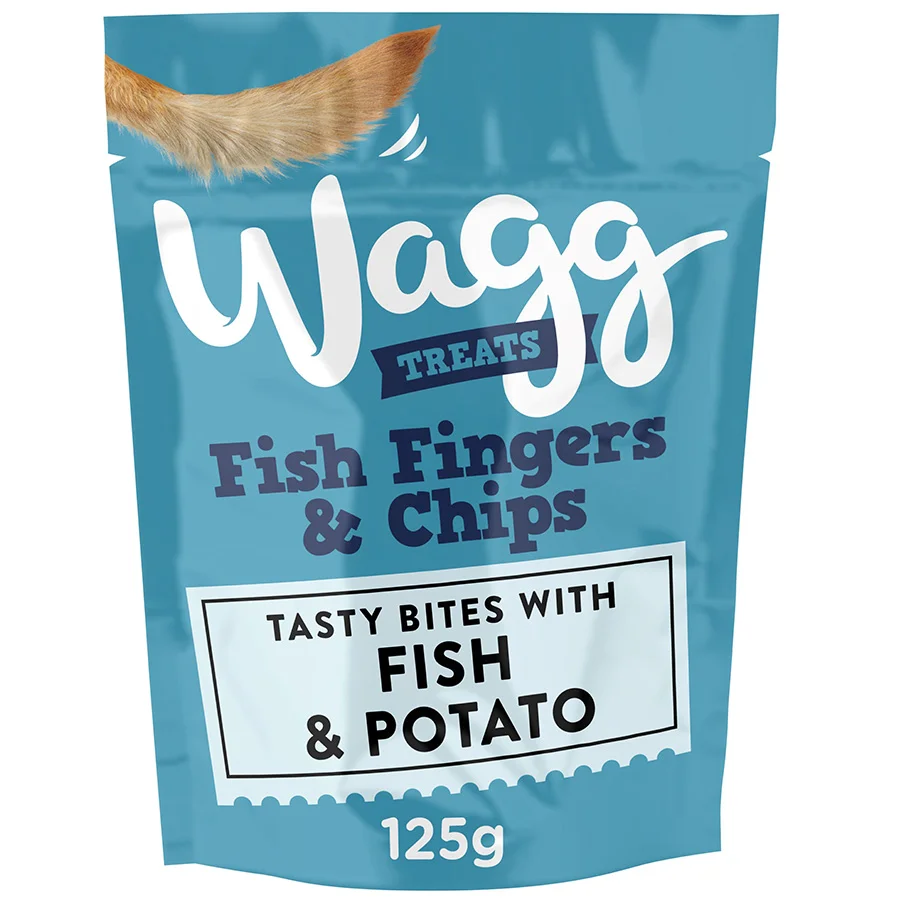Easy-to-Use Wagg Dog Treats Fish Fingers Chips 125g Fine