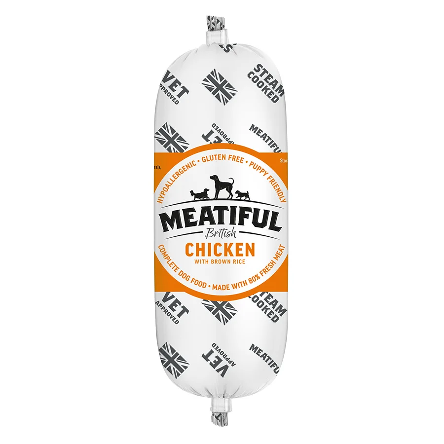 High-Quality Meatiful Wet Dog Food Chicken with Brown Rice Excellent