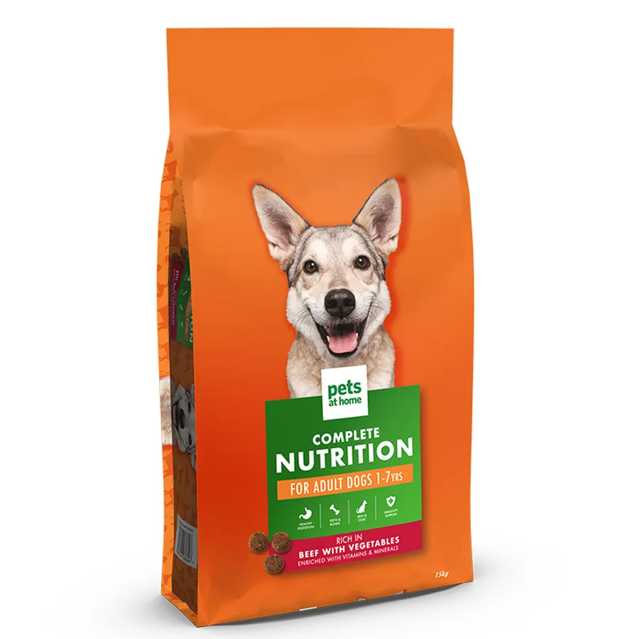Verified Pets at Home Complete Nutrition Adult Dry Dog Food Beef with Veg 15kg Innovative