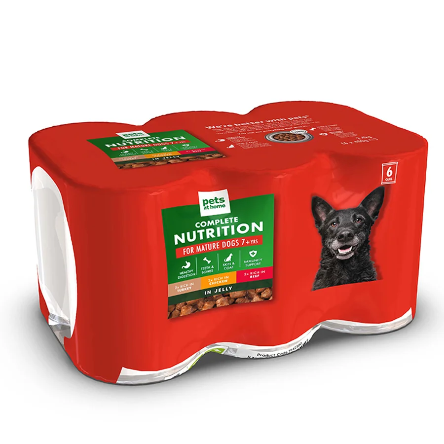 Efficient Pets at Home Complete Nutrition Mature Senior Wet Dog Food Jelly 6x400g Excellent