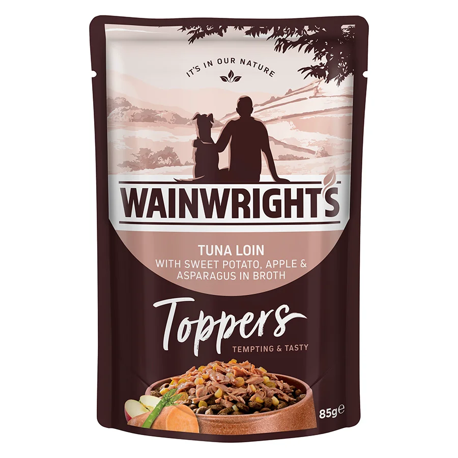 Solid Wainwright x27 s Toppers Wet Adult Dog Food Tuna Broth 85g Casual