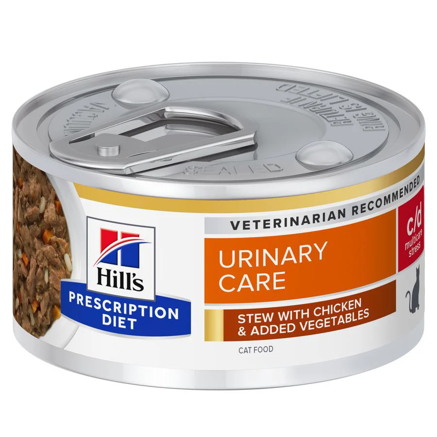 Specialty Hill x27 s Prescription Diet c d Urinary Care Wet Cat Food Chicken Stew 24x82g Professional