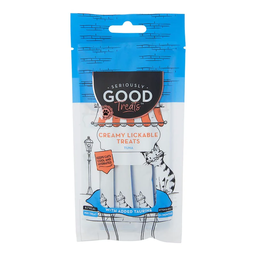 Smooth Seriously Good Creamy Lickable Kitten Cat Treats Tuna Selected