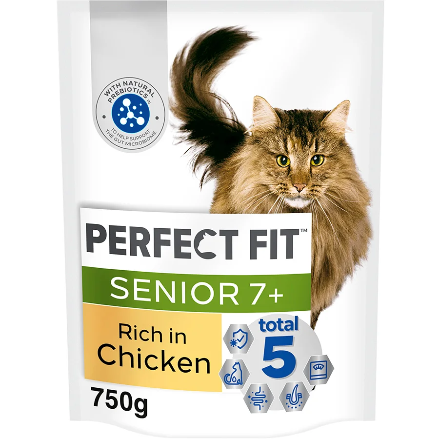 Consistent Fit Advanced Nutrition Senior Cat Dry Food Chicken 750g Minimalist