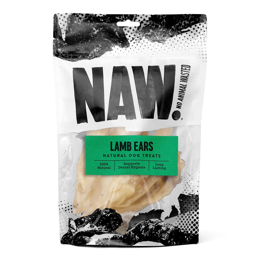 Trendy NAW Dog Treat Lamb Ears 100g Lightweight