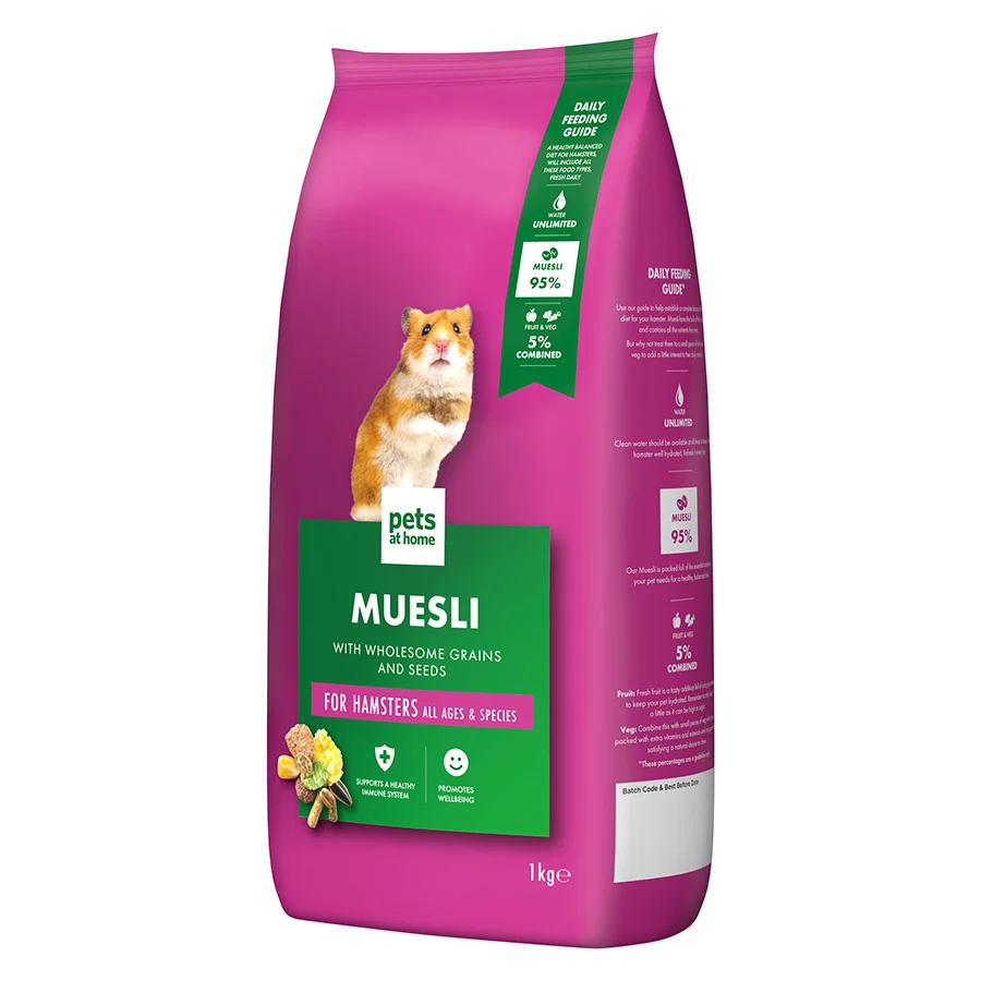 Luxury Pets at Home Small Animal Hamster Muesli Food 1kg Dependable
