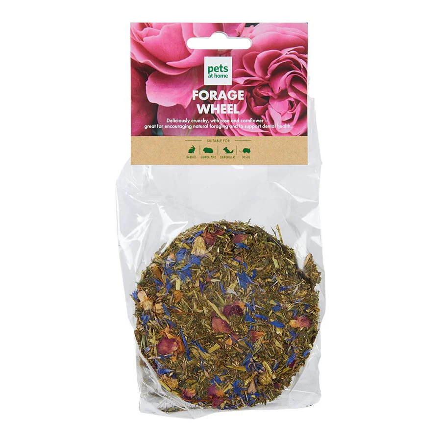 First-Class Pets at Home Small Animal Forage Wheel Rose Cornflower 150g Exceptional
