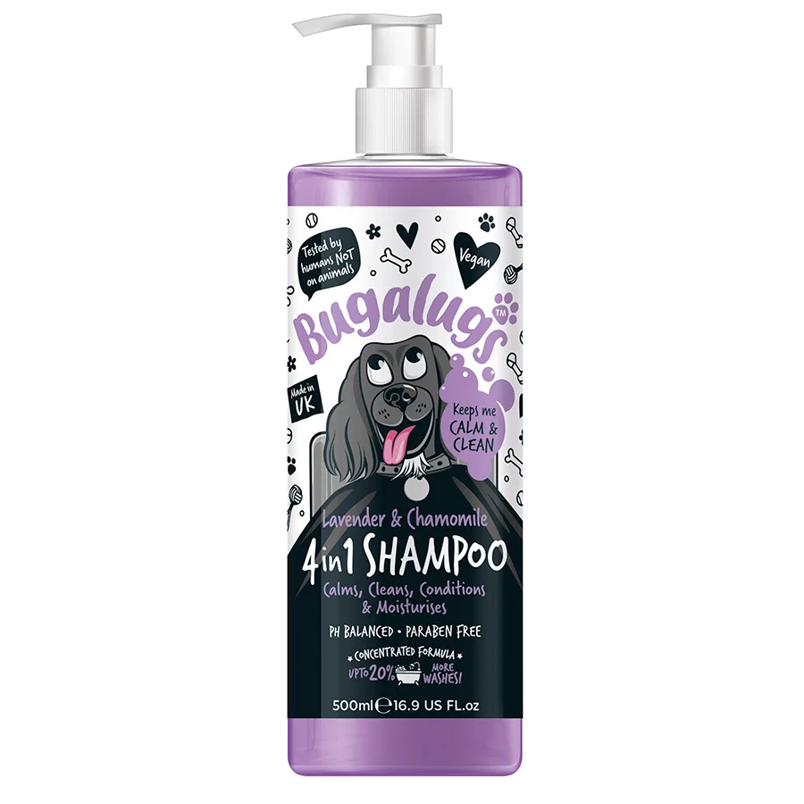 Professional Bugalugs Lavender Chamomile Dog Shampoo 500ml Relaxed