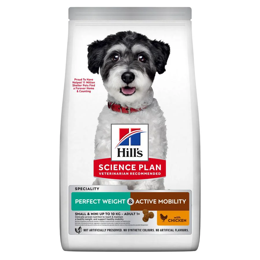 Classic Hill x27 s Science Plan Weight Active Mobility Adult Dry Dog Food 1.5kg Artisan