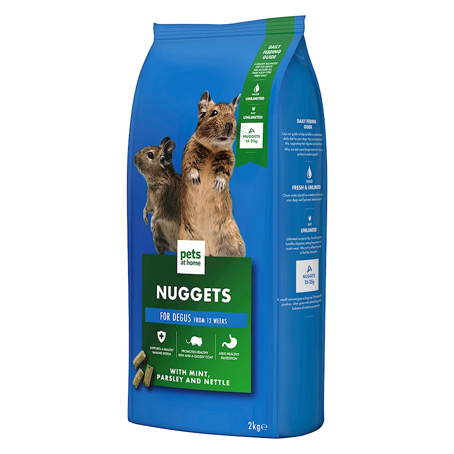 Practical Pets at Home Nutri Pressed Degu Nuggets 2kg Comfortable