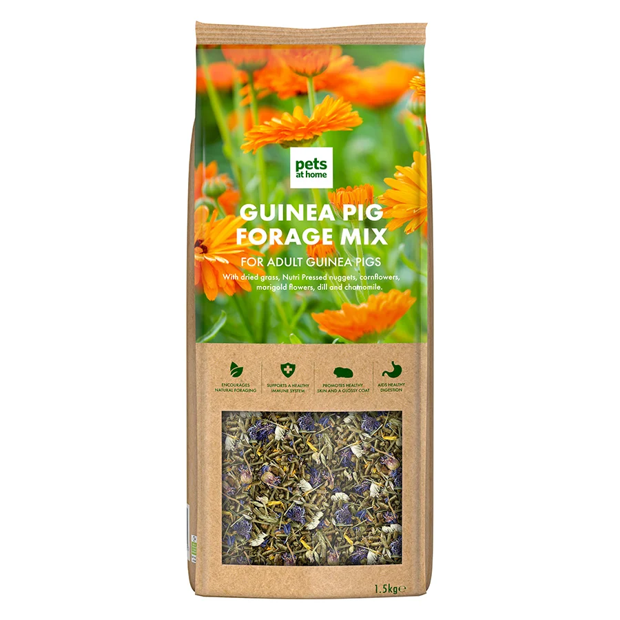 Comfortable Pets at Home Natural Guinea Pig Forage Mix 1.5kg Trendy