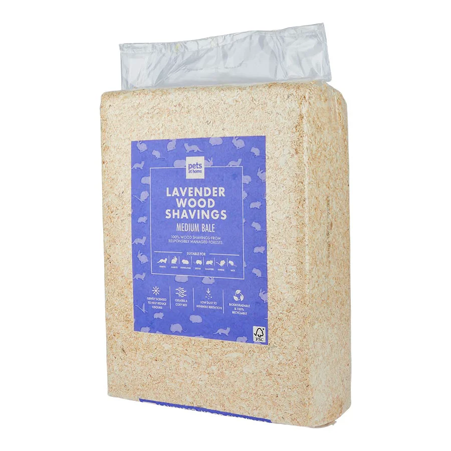 Exceptional Pets at Home Small Animal Lavender Wood Shavings 3.5kg Solid