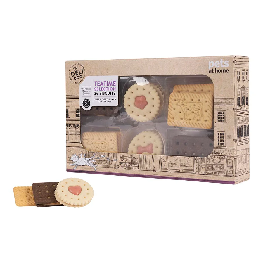 Recyclable The Deli Dog Teatime Selection Dog Treats 220g Specialty