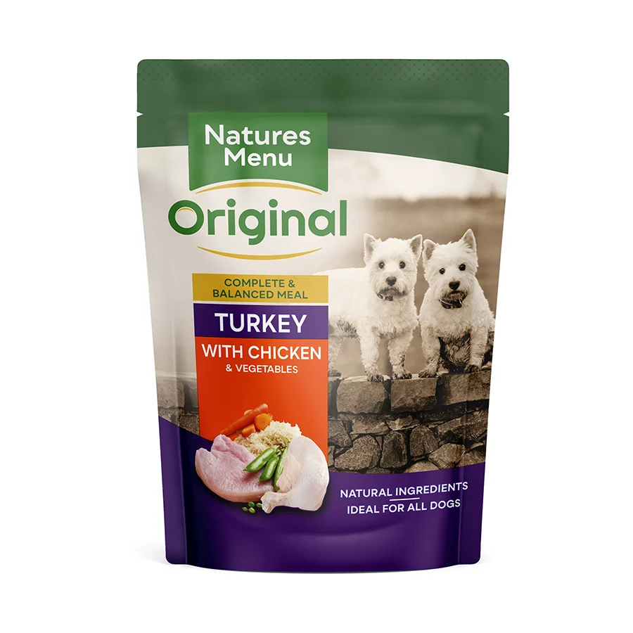 User-Friendly Natures Menu Adult Wet Dog Food Turkey with Chicken 8x300g Traditional