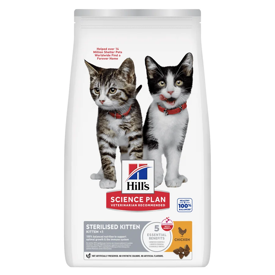Powerful Hill x27 s Science Plan Sterilised Dry Kitten Food Chicken 1.5kg Fast