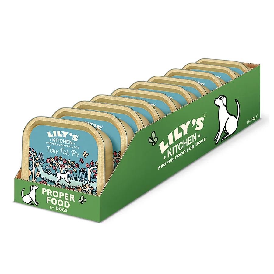 Exceptional Lily x27 s Kitchen Adult Wet Dog Food Fish Pie 10x150g Classic