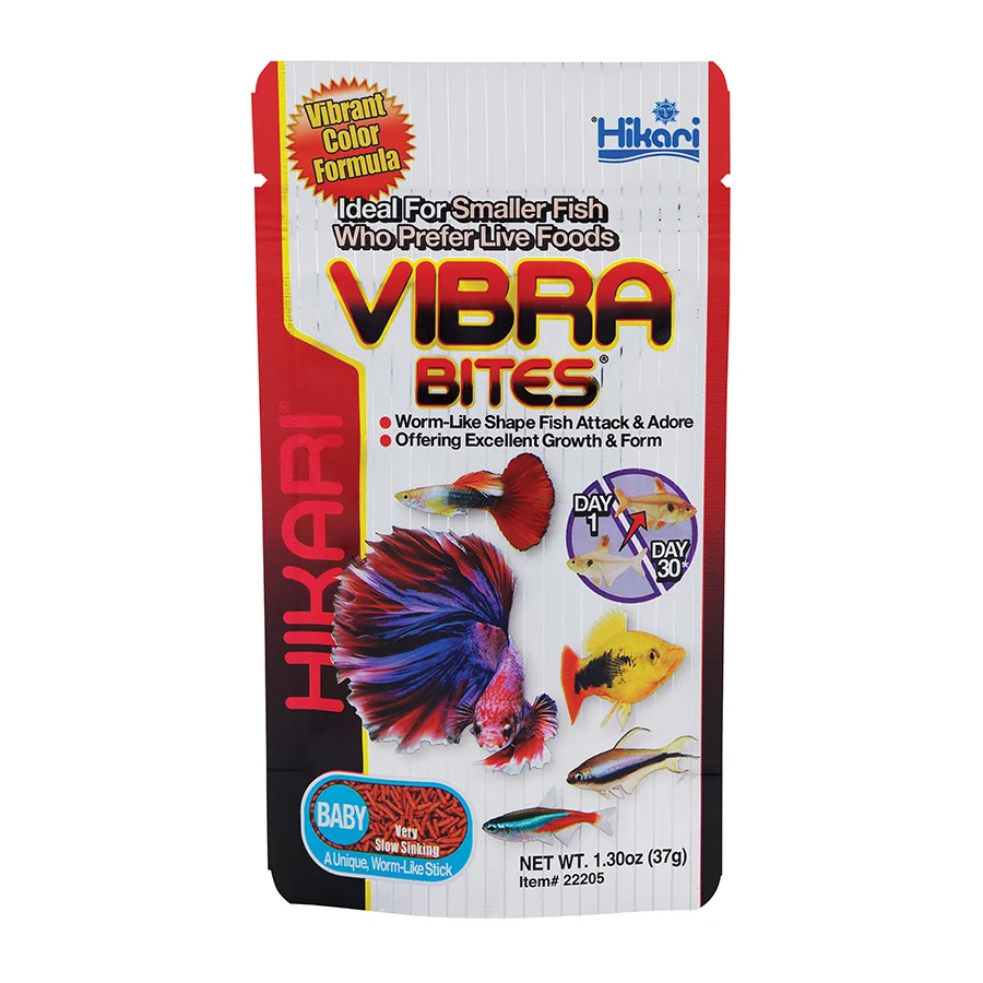 Fine Crafted Hikari Vibra Bites Baby Live Fish Food 37g Safe