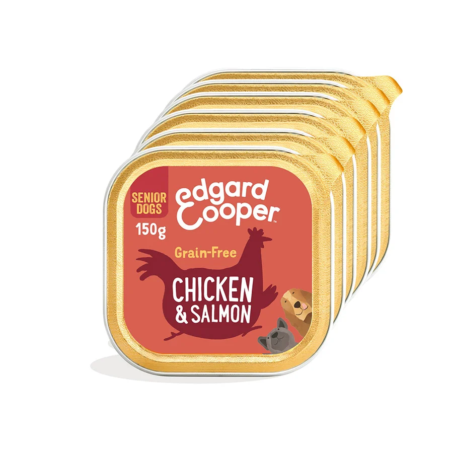 Convenient Edgard Cooper Grain Complete Wet Senior Dog Food Chicken Salmon 11x150g Specialty
