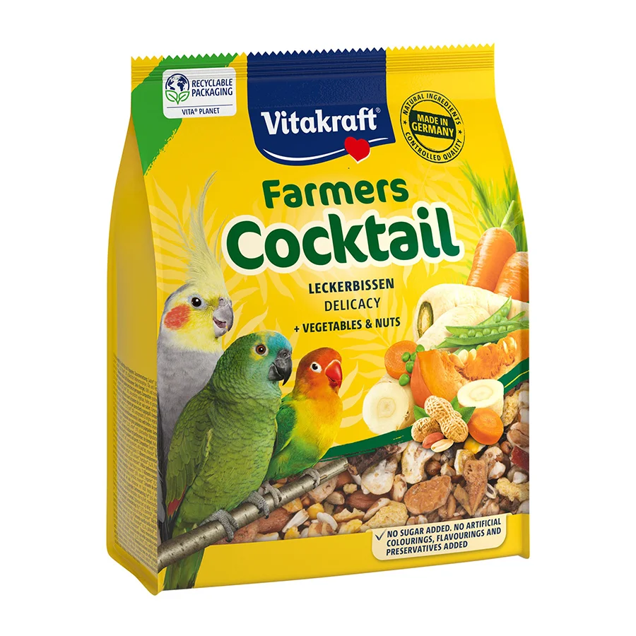 Reusable Vitakraft Cockatiel Frutti Cocktail 250g Healthy