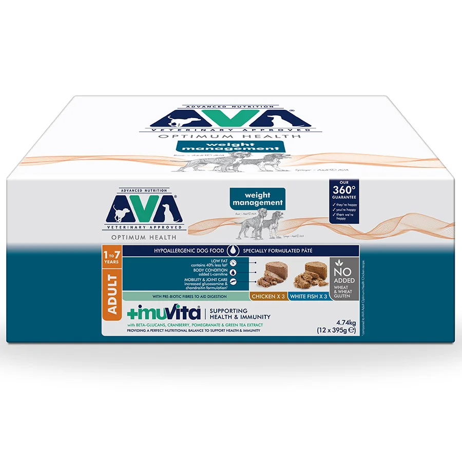 Dependable AVA Optimum Health Wet Adult Dog Food 12x395g Top-Quality