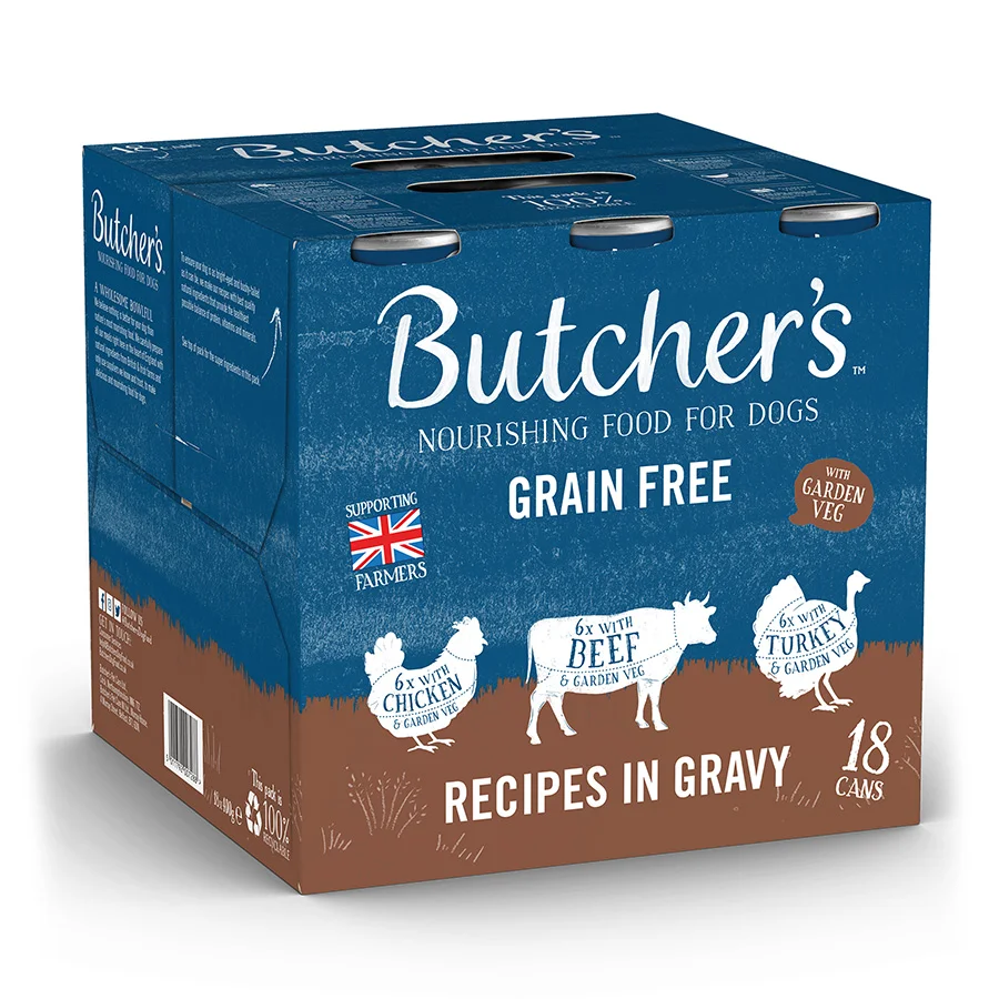 Green Butcher x27 s Grain Adult Wet Dog Food In Gravy 18x400g Environmentally Friendly