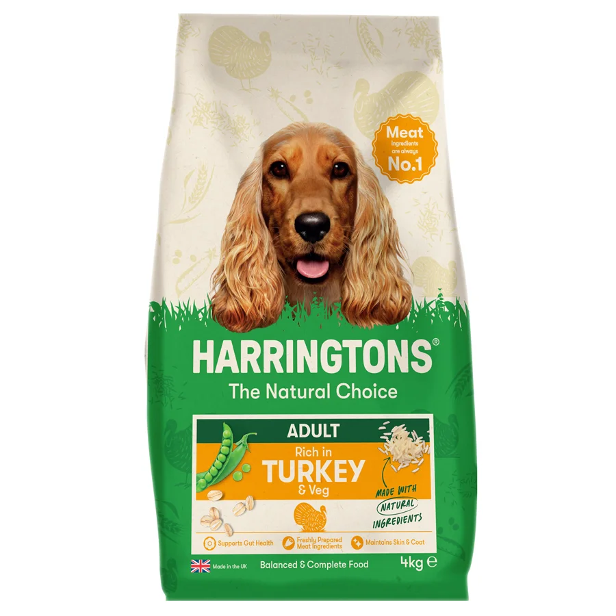 High-Performance Harringtons Complete Adult Dry Dog Food Turkey Veg World-Class