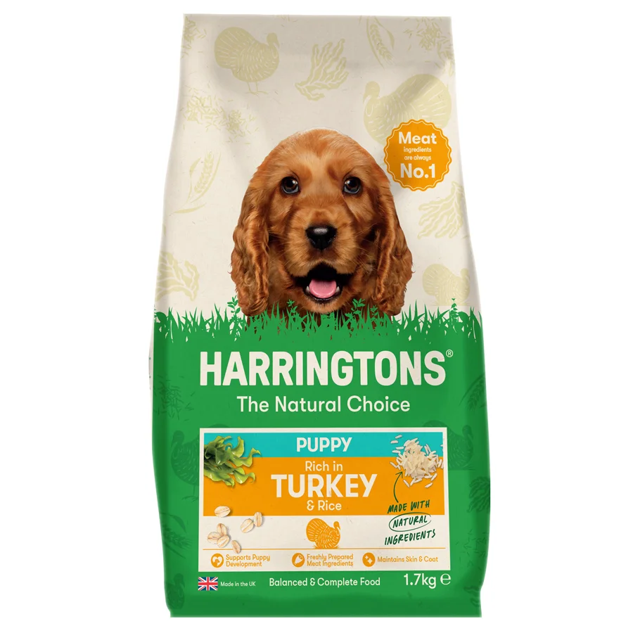 Optimized Harringtons Complete Natural Puppy Dry Dog Food Turkey Rice 1.7kg High-Quality