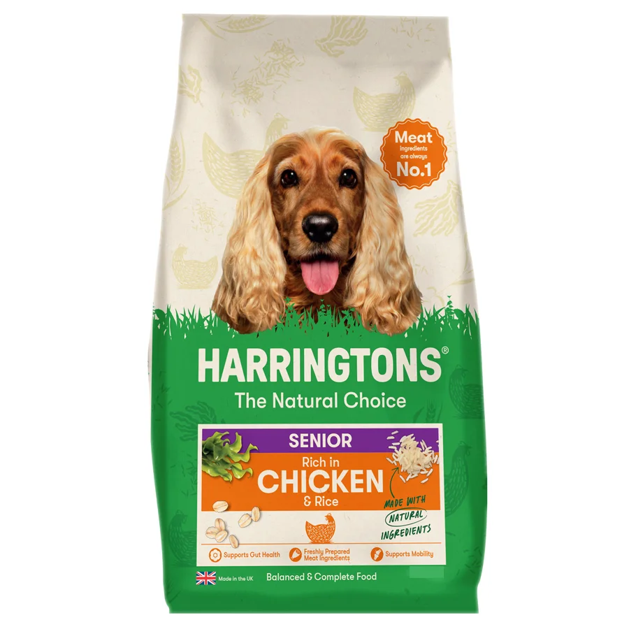 Safe Harringtons Complete Natural Senior Dry Dog Food Chicken Rice Sustainable