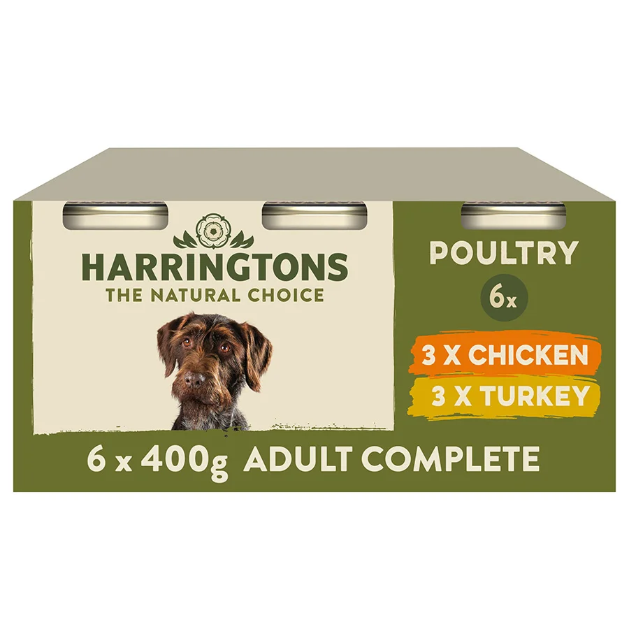 Easy-to-Use Harringtons GF Complete Natural Wet Adult Dog Food 6x400g Selected