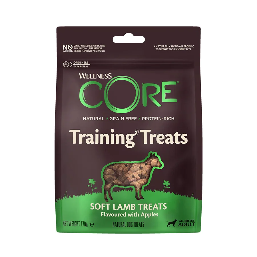 Safe Wellness Core Lamb with Apple Grain Dog Training Treats 170g Crafted
