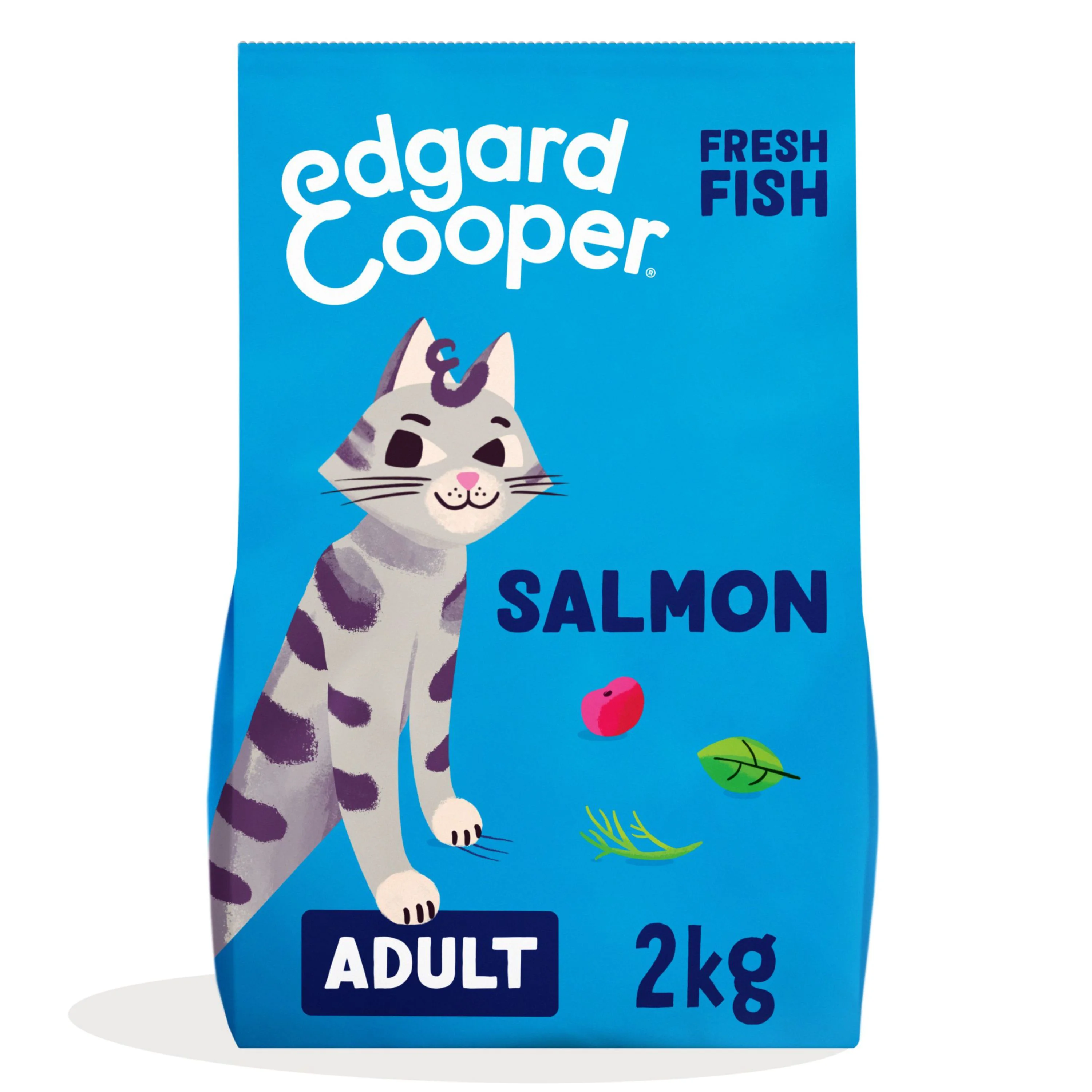 Original Design Edgard Cooper Grain Adult Dry Cat Food Salmon 2kg Powerful